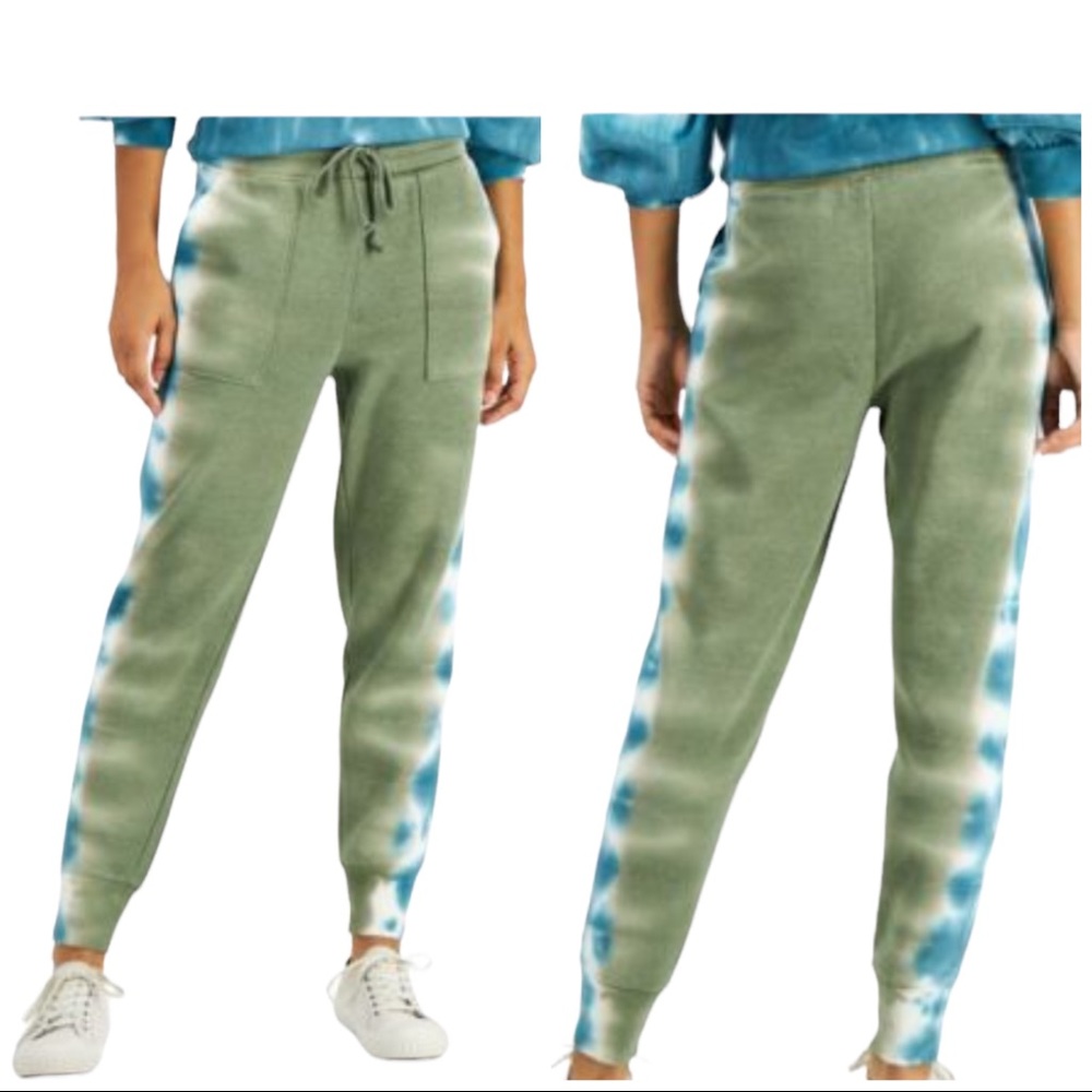 NWT STYLE & CO Dry Grass Tie-dyed Jogger Sweatpants